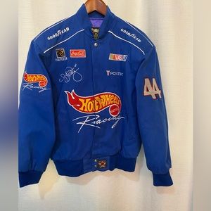 Jeff Hamilton Vintage Hot Wheels Racing Jacket Blue Women’s ,Size Small